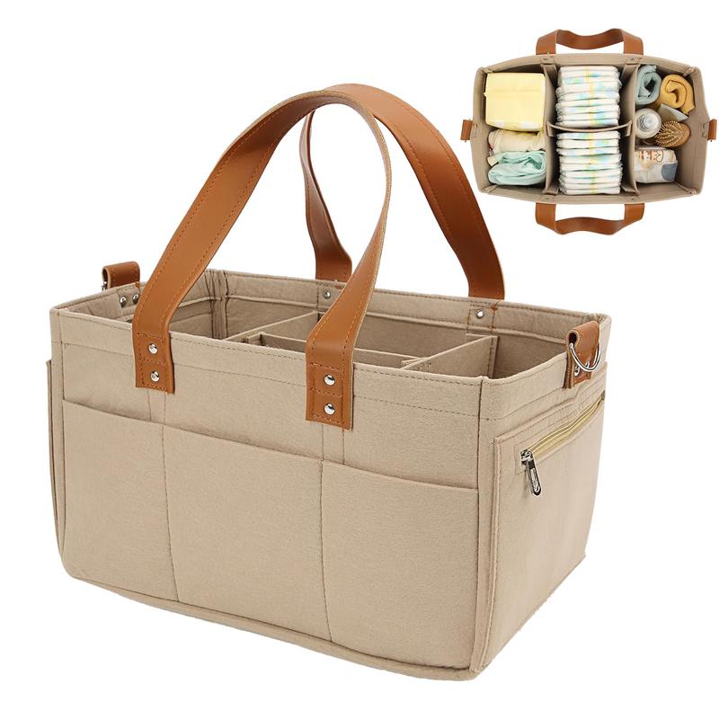 Baby Nursery Organiser - Diaper Organizer Felt Large Capacity Baby