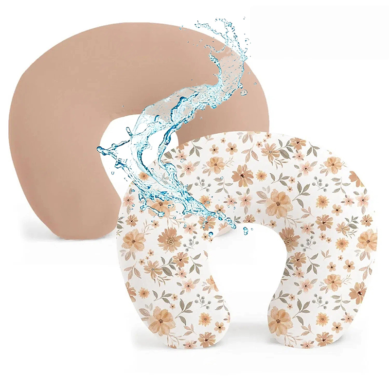 Baby Nursery Pillow - 2PCS Waterproof Nursing Pillow Cover Stretchy