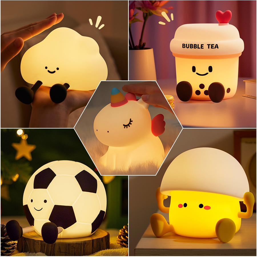 Baby Nursery Equipment - Cute Silicone Night Light Dimmable Nursery