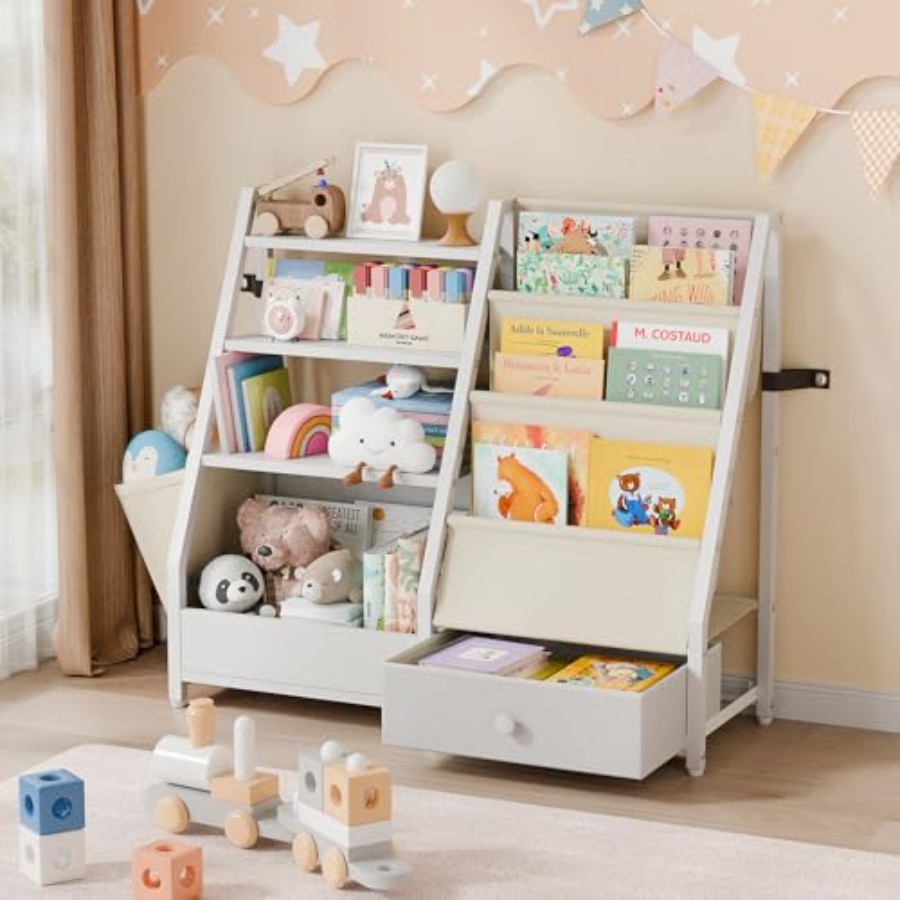Baby Nursery Books - Bookshelf and Toy Storage - Book