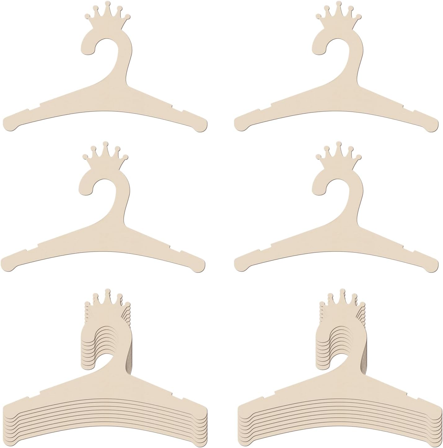 Baby Nursery Baby - Wooden Baby Hangers 9 Inch, Cute