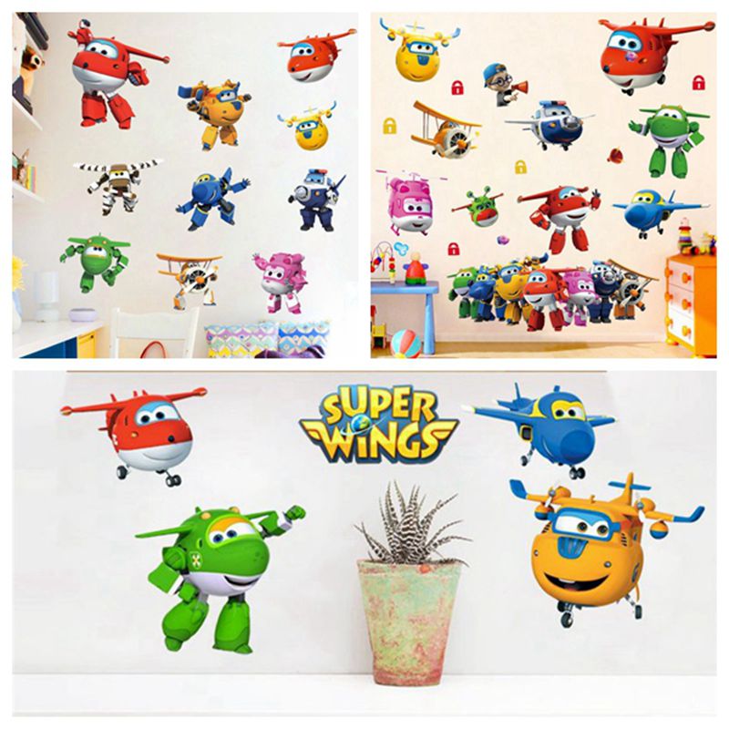 Hot Cartoon Super Wings Deform - Baby Nursery Wallpaper reseña y precio