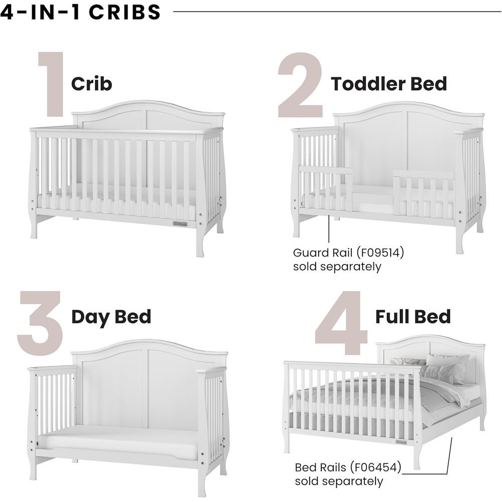 4-in-1 Convertible Crib Set fo - Convertible Crib Set reseña y precio