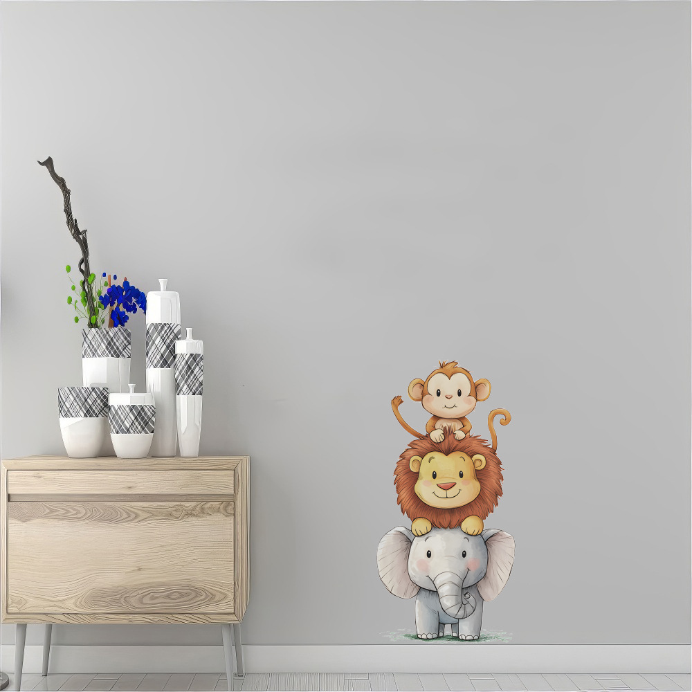 Cute Forest Animals Wall Stick - Baby Nursery Wallpaper reseña y precio
