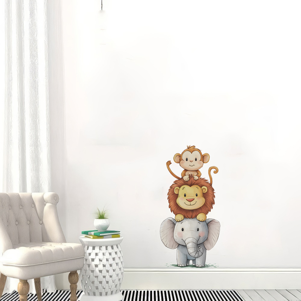 Cute Forest Animals Wall Stick - Baby Nursery Wallpaper reseña y precio