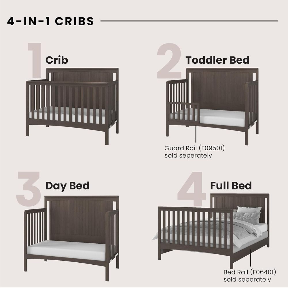 Scout 3-Piece Nursery Set, Inc - Convertible Crib Set reseña y precio