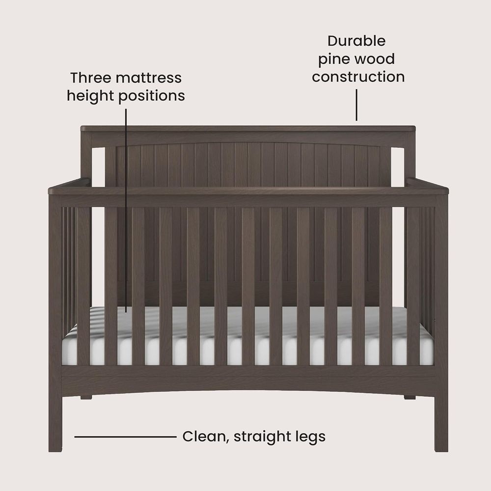 Scout 3-Piece Nursery Set, Inc - Convertible Crib Set reseña y precio