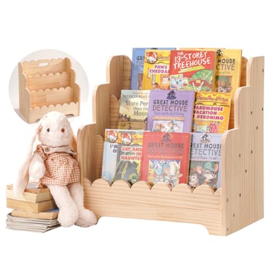 Bookshelf Storage 3-Tier Book  - Baby Nursery Books reseña y precio