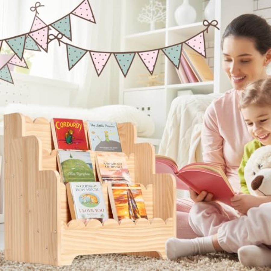 Bookshelf Storage 3-Tier Book  - Baby Nursery Books reseña y precio