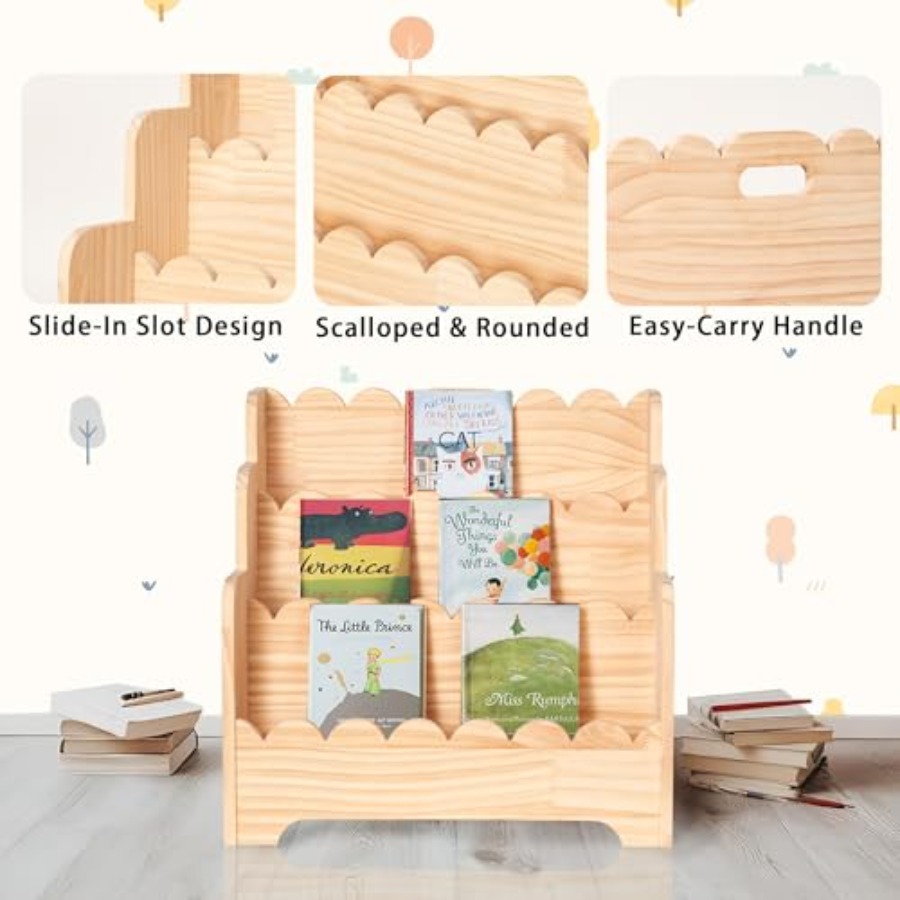 Bookshelf Storage 3-Tier Book  - Baby Nursery Books reseña y precio