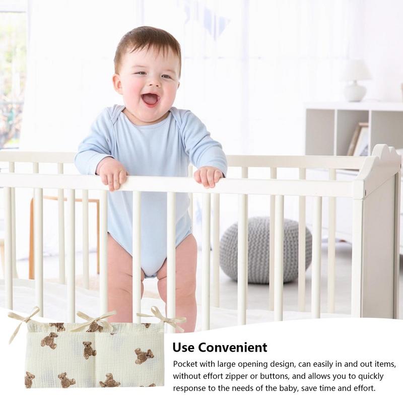 Baby Crib Organizer Cot Caddy  - Baby Nursery Toy reseña y precio