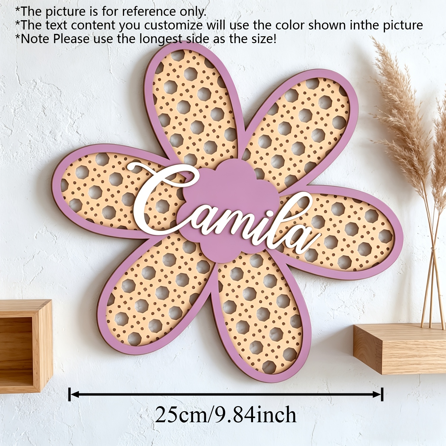 Personalized Boho Rattan Flowe - Baby Nursery Toy reseña y precio