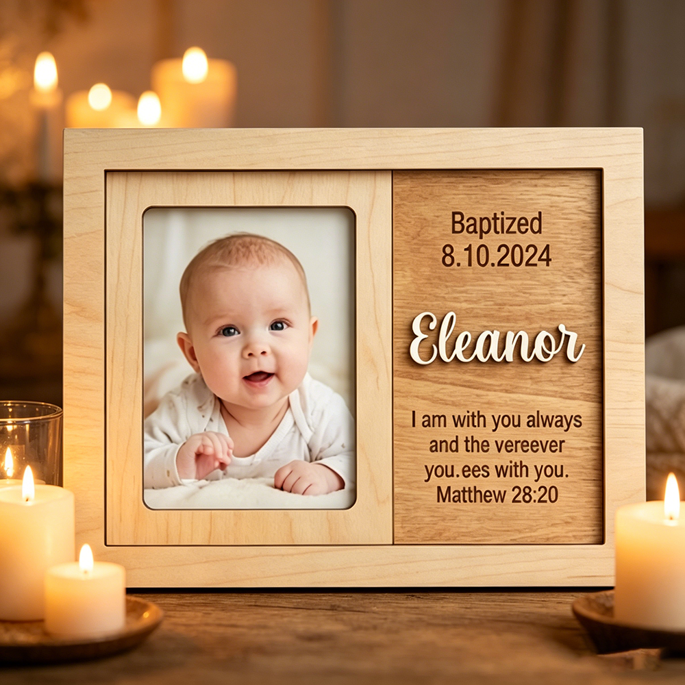 Personalized Baptism Photo Fra - Baby Nursery Frames reseña y precio