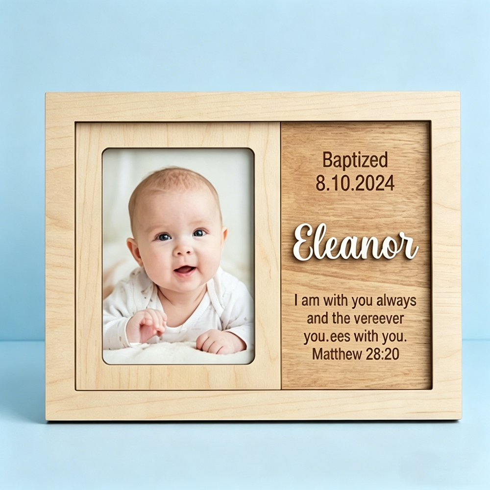 Personalized Baptism Photo Fra - Baby Nursery Frames reseña y precio