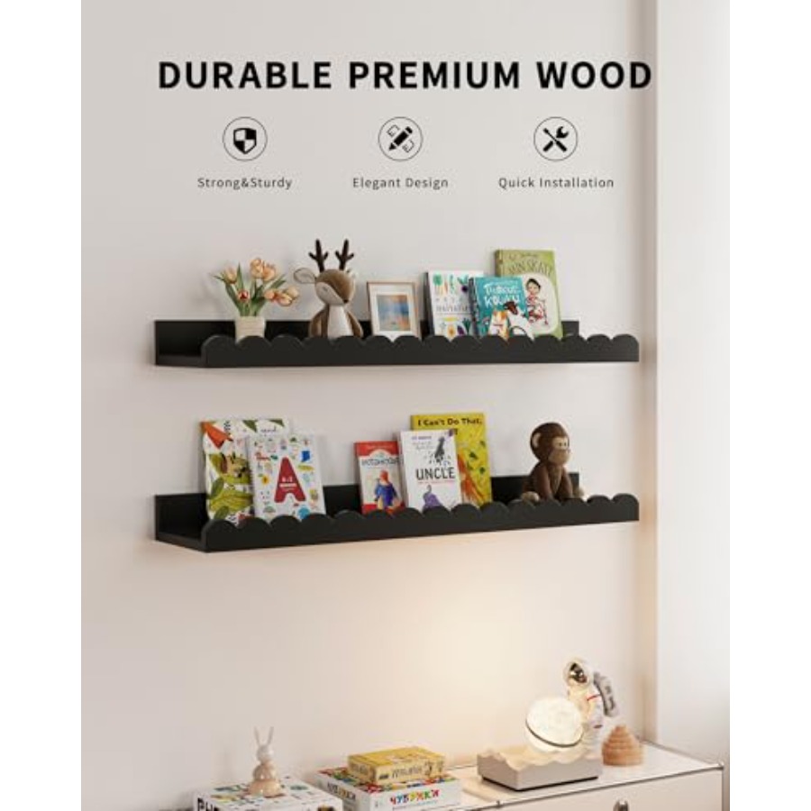 Nursery Book Shelves 4-Pack Fl - Baby Nursery Books reseña y precio