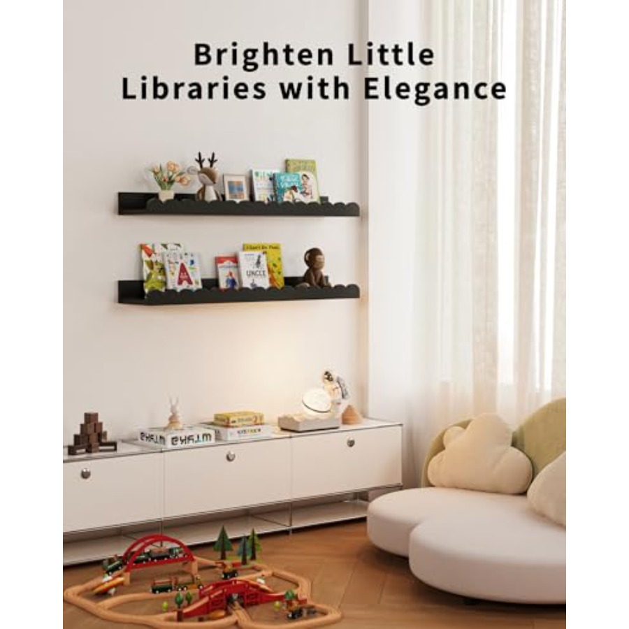 Nursery Book Shelves 4-Pack Fl - Baby Nursery Books reseña y precio