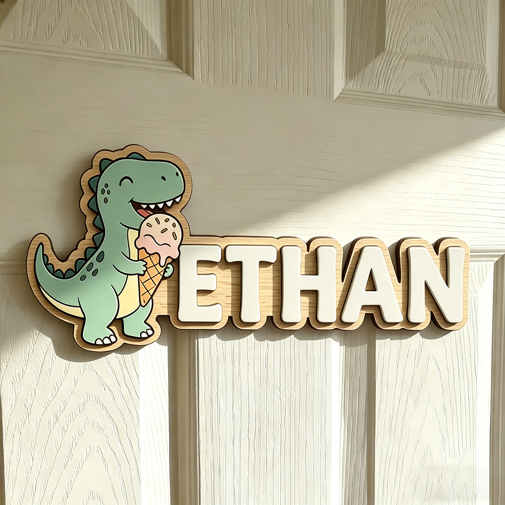 Whimsical Ice Cream Dinosaur C - Baby Nursery Toy reseña y precio