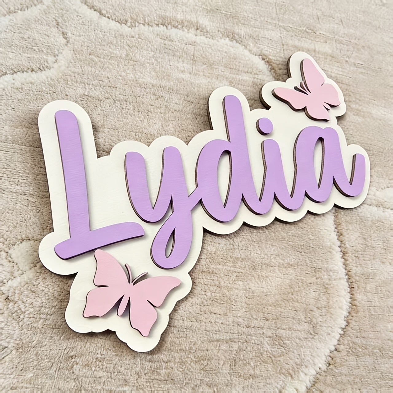 Personalized Blue & Pink Butte - Baby Nursery Toy reseña y precio