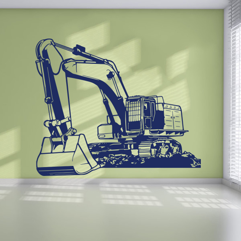 Large Heavy Equipmen Excavator - Baby Nursery Wallpaper reseña y precio