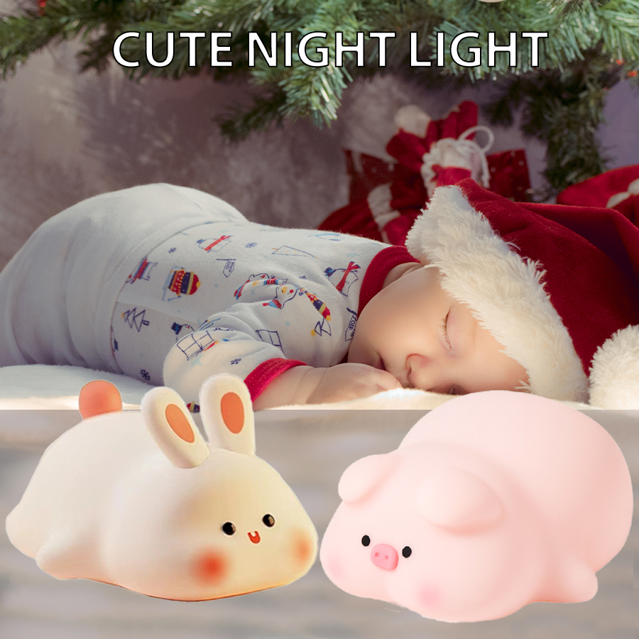 Piggy Bunny Night Light Led Ta - Baby Nursery Equipment reseña y precio