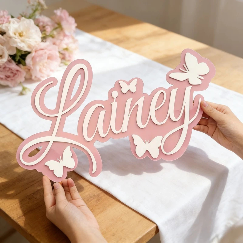 Personalized Baby Name Plaque, - Baby Nursery Toy reseña y precio