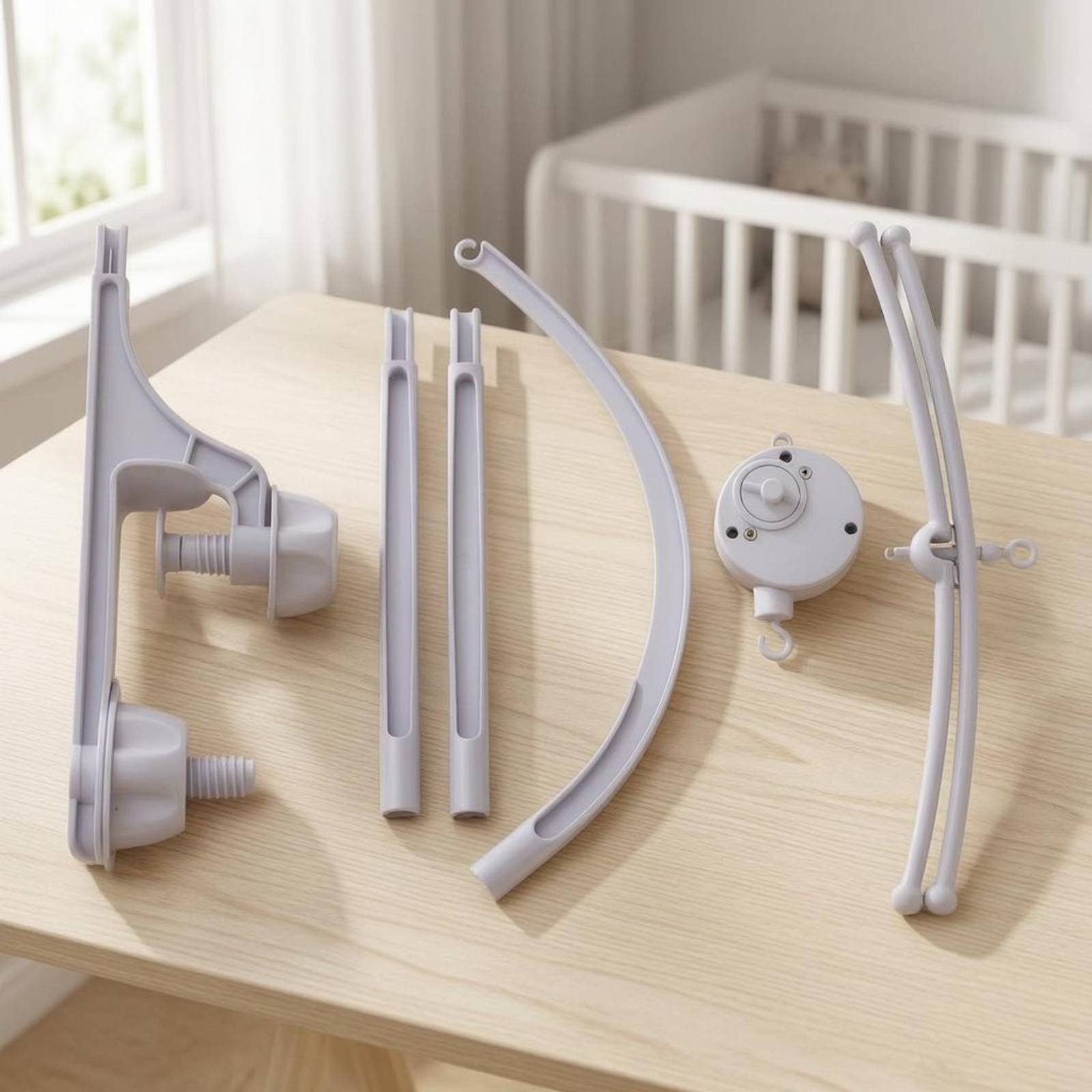 Baby Crib Mobile Stand White C - Baby Nursery Baby reseña y precio