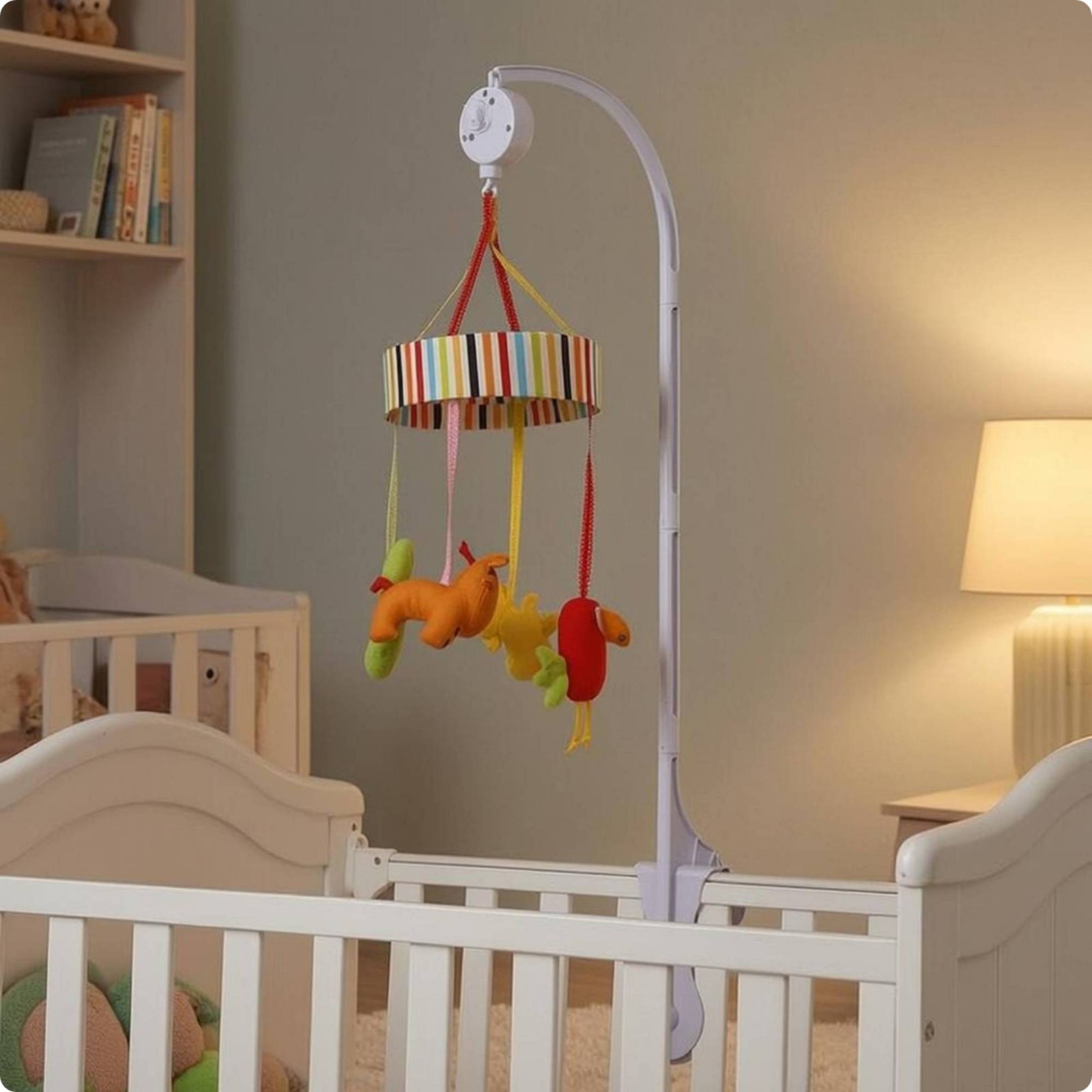 Baby Crib Mobile Stand White C - Baby Nursery Baby reseña y precio