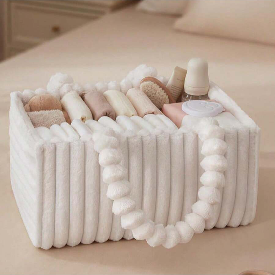 Flannel Diaper Caddy Organizer - Baby Nursery Organiser reseña y precio