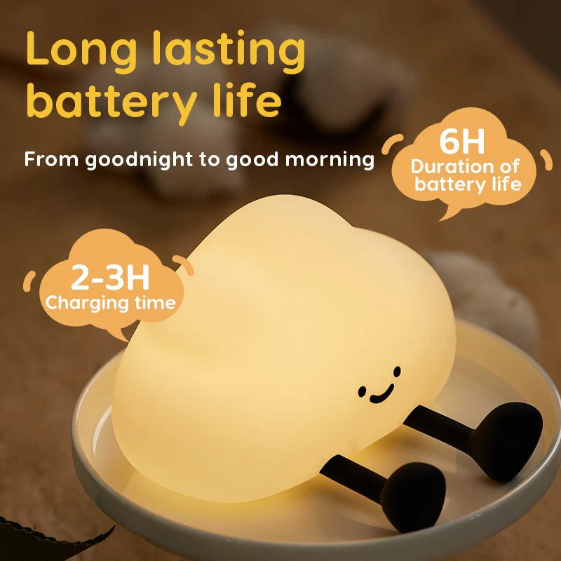 Cute Silicone Night Light Dimm - Baby Nursery Equipment reseña y precio