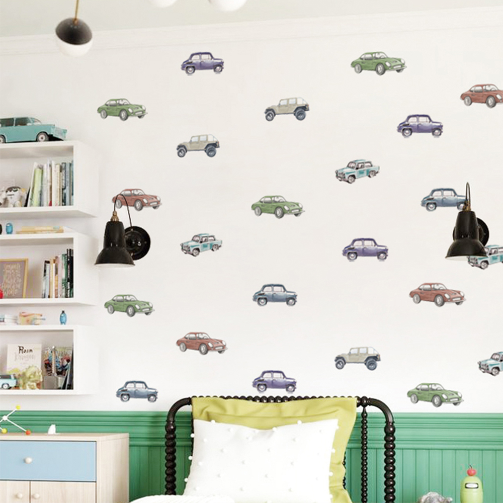 Cartoon Kids Transport Car Tru - Baby Nursery Wallpaper reseña y precio