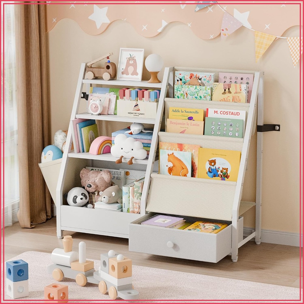 Kids Bookshelf and Toy Storage - Baby Nursery Books reseña y precio