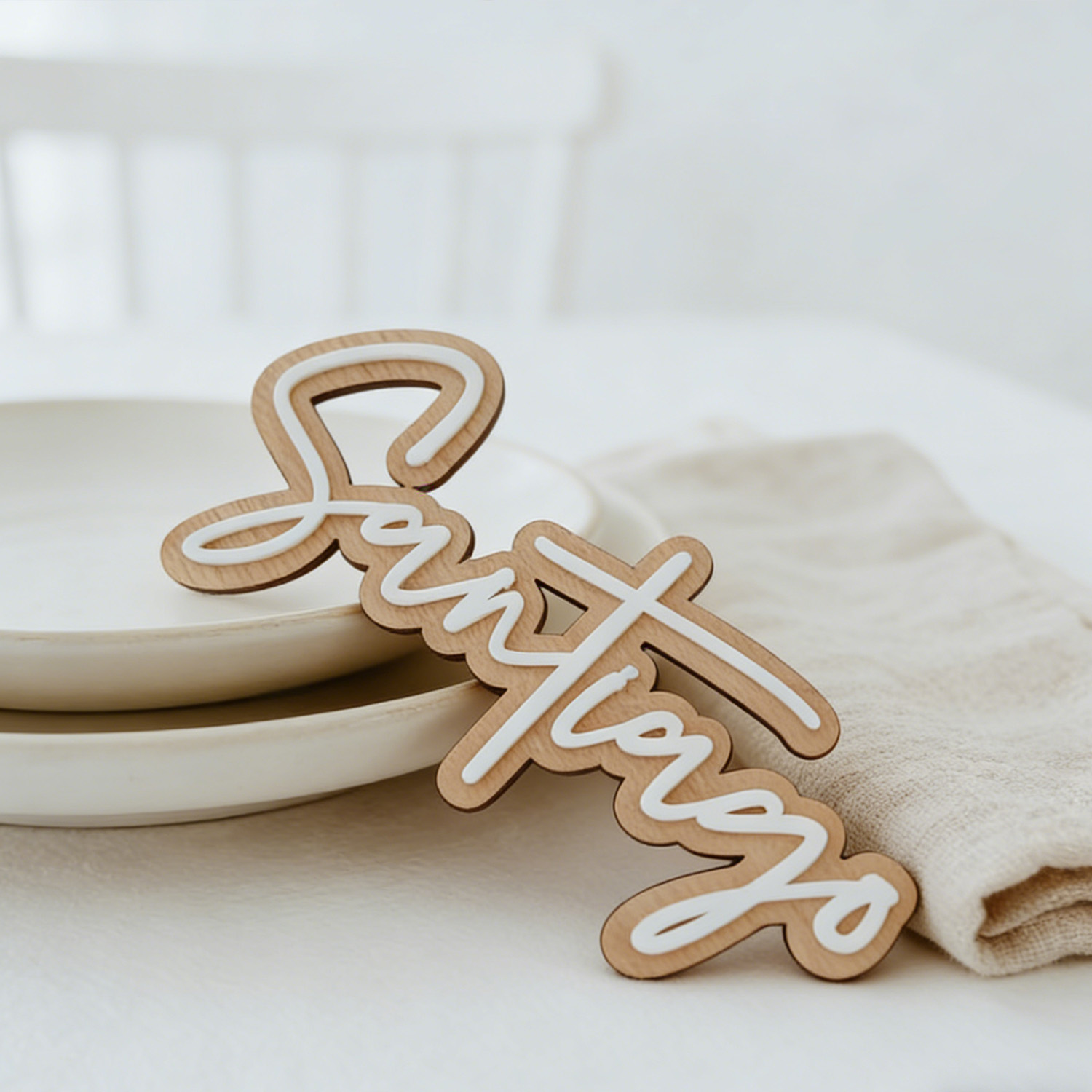 1Pc Custom Name Cute White Woo - Baby Nursery Toy reseña y precio