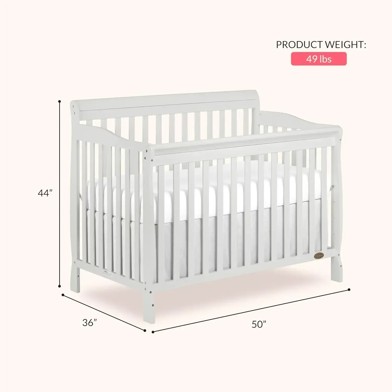Ashton 4-In-1 Convertible Crib - Convertible Crib Set reseña y precio