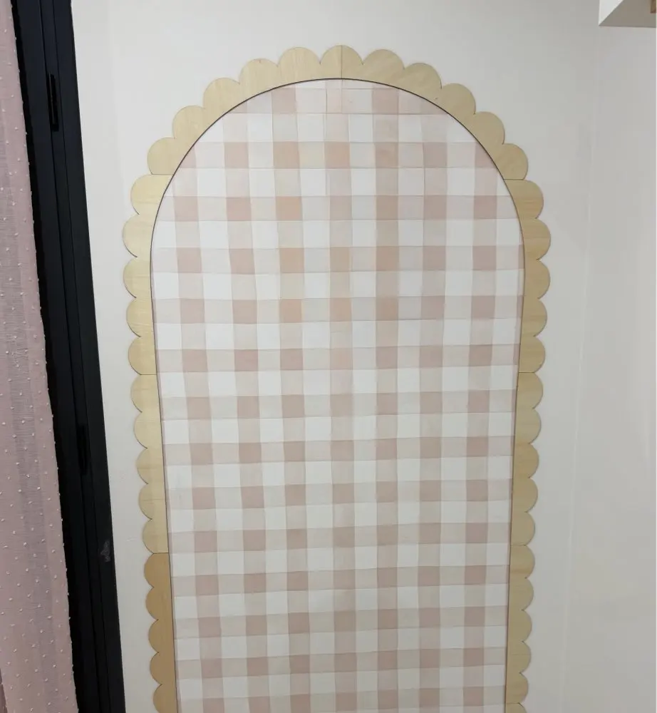 small Scalloped Arch Wooden Wa - Baby Nursery Frames reseña y precio