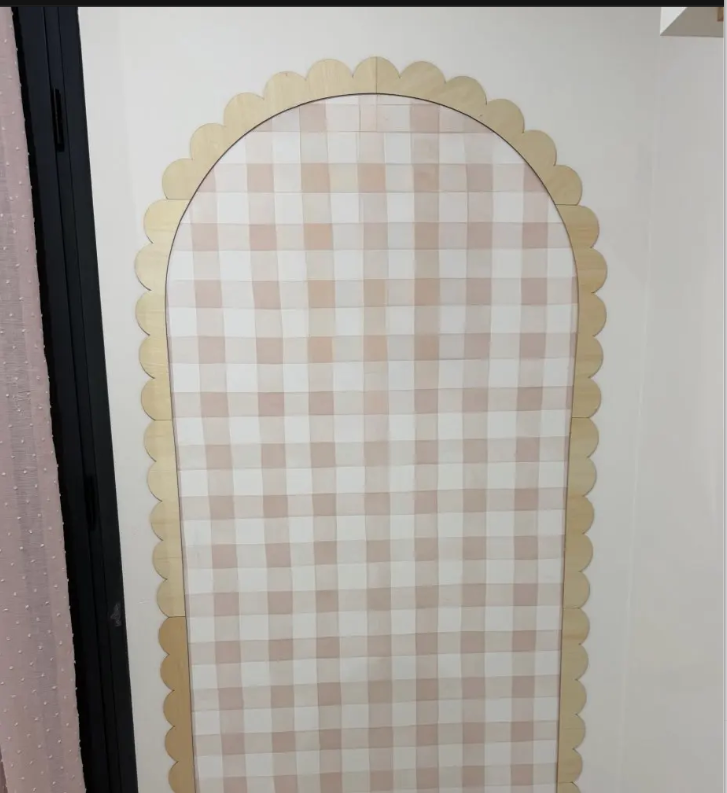 small Scalloped Arch Wooden Wa - Baby Nursery Frames reseña y precio