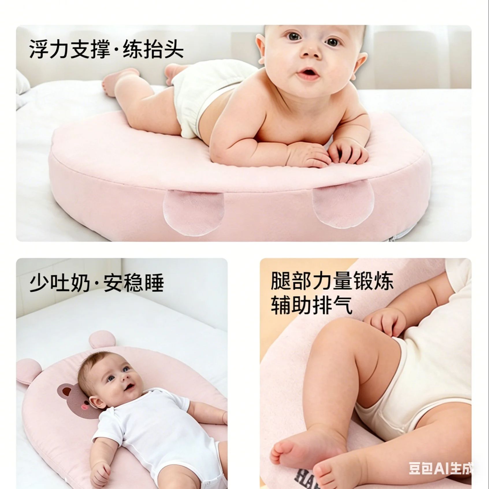 Comfortable Baby Lying Positio - Baby Nursery Pillow reseña y precio