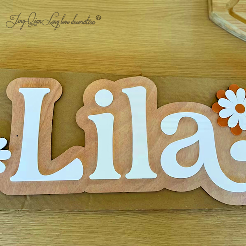 Custom Personalized wooden fir - Baby Nursery Girl Room reseña y precio