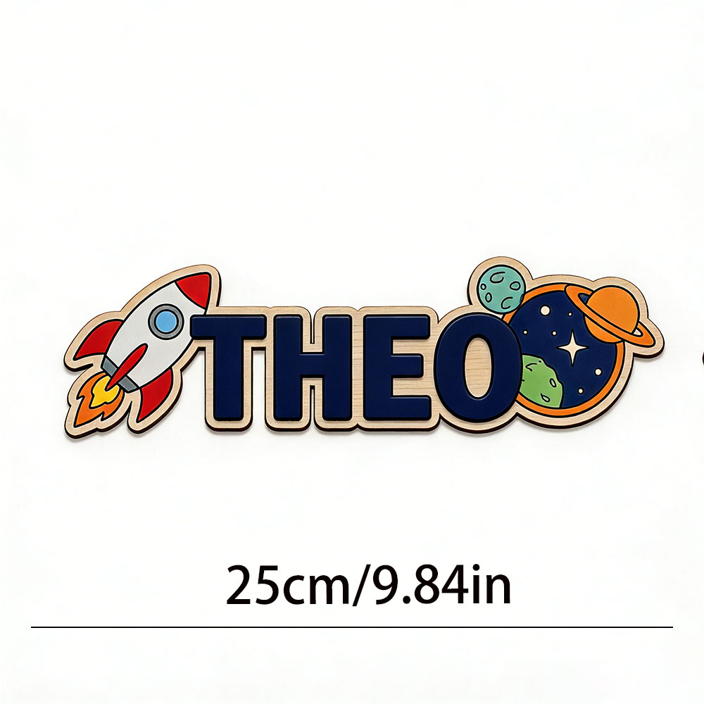 Personalized Space Rocket Name - Baby Nursery Baby reseña y precio