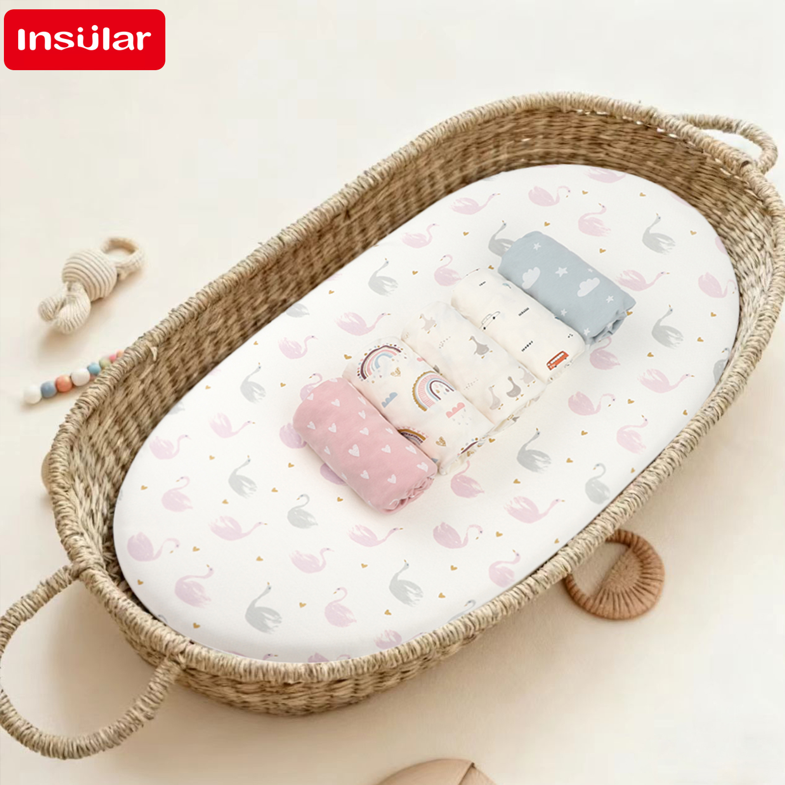 New 1PCS Polyester Cartoon Fit - Convertible Crib Set reseña y precio