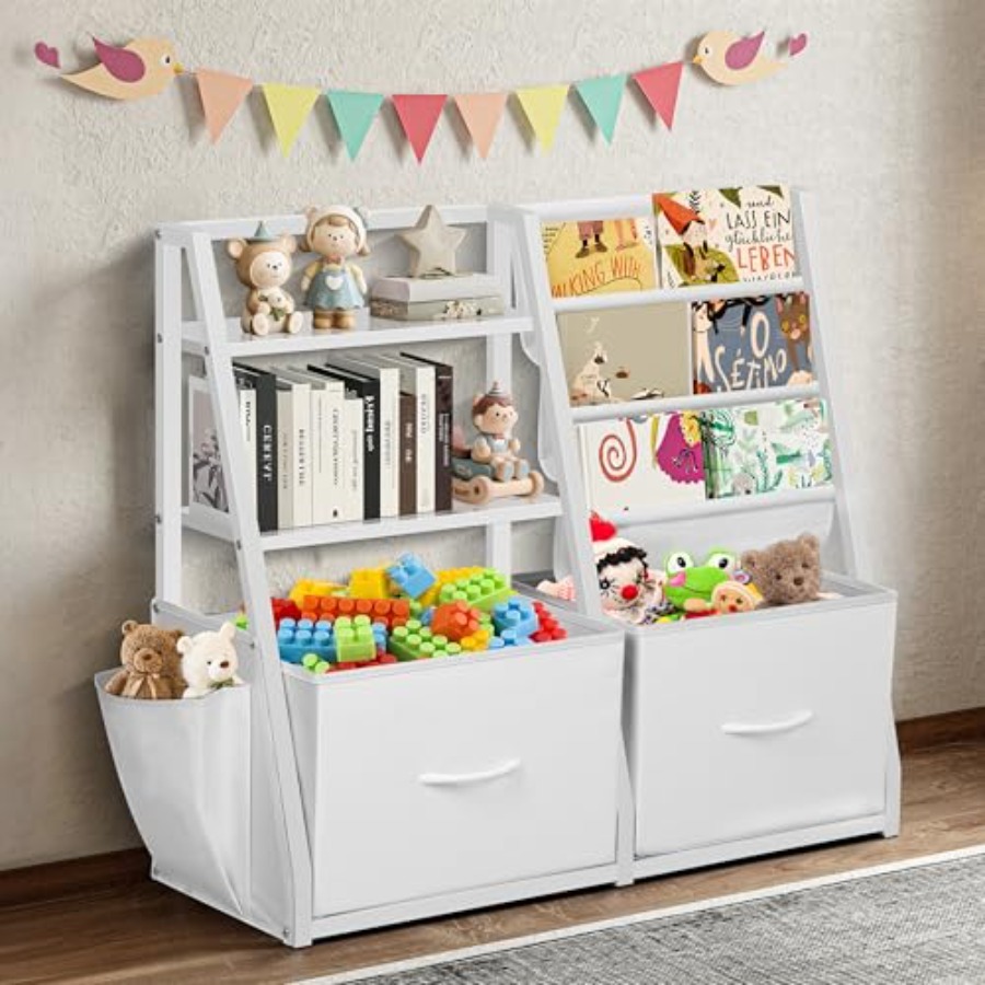 Bookshelf and Toy Storage Book - Baby Nursery Books reseña y precio