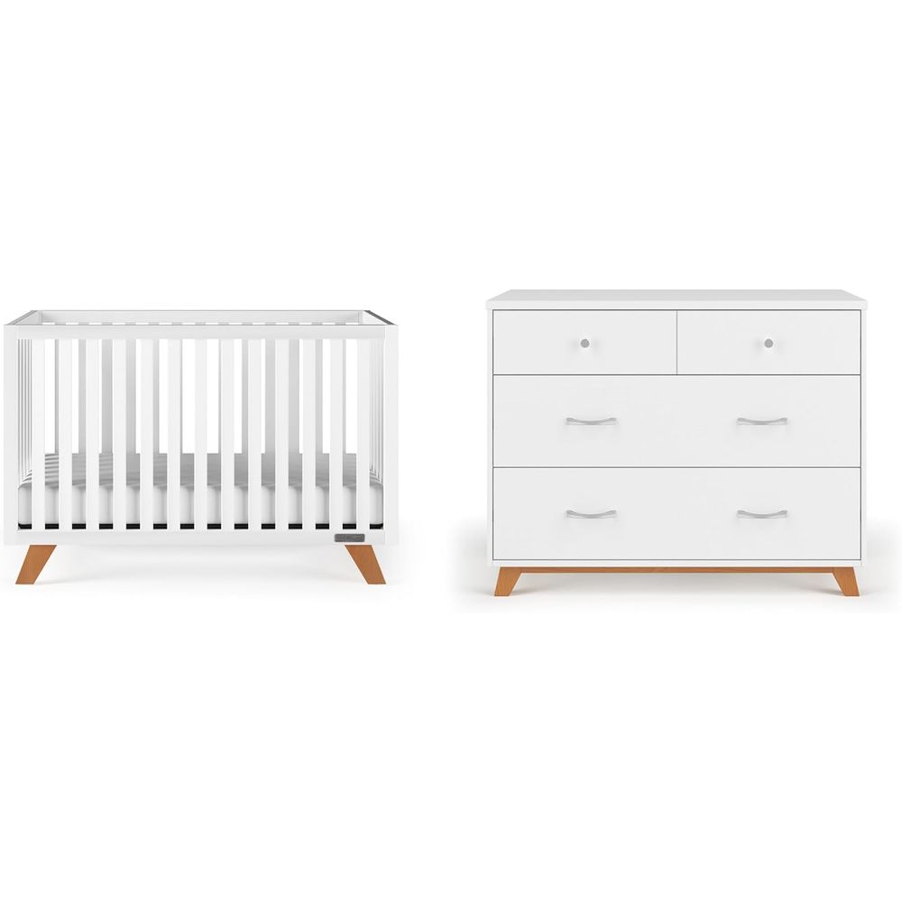2-Piece Nursery Set: 4-in-1 Co - Convertible Crib Set reseña y precio