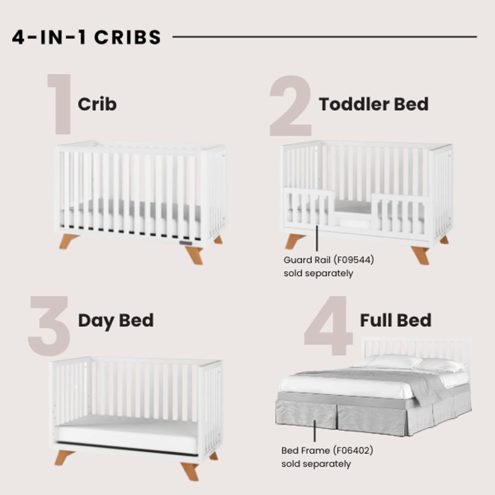 2-Piece Nursery Set: 4-in-1 Co - Convertible Crib Set reseña y precio
