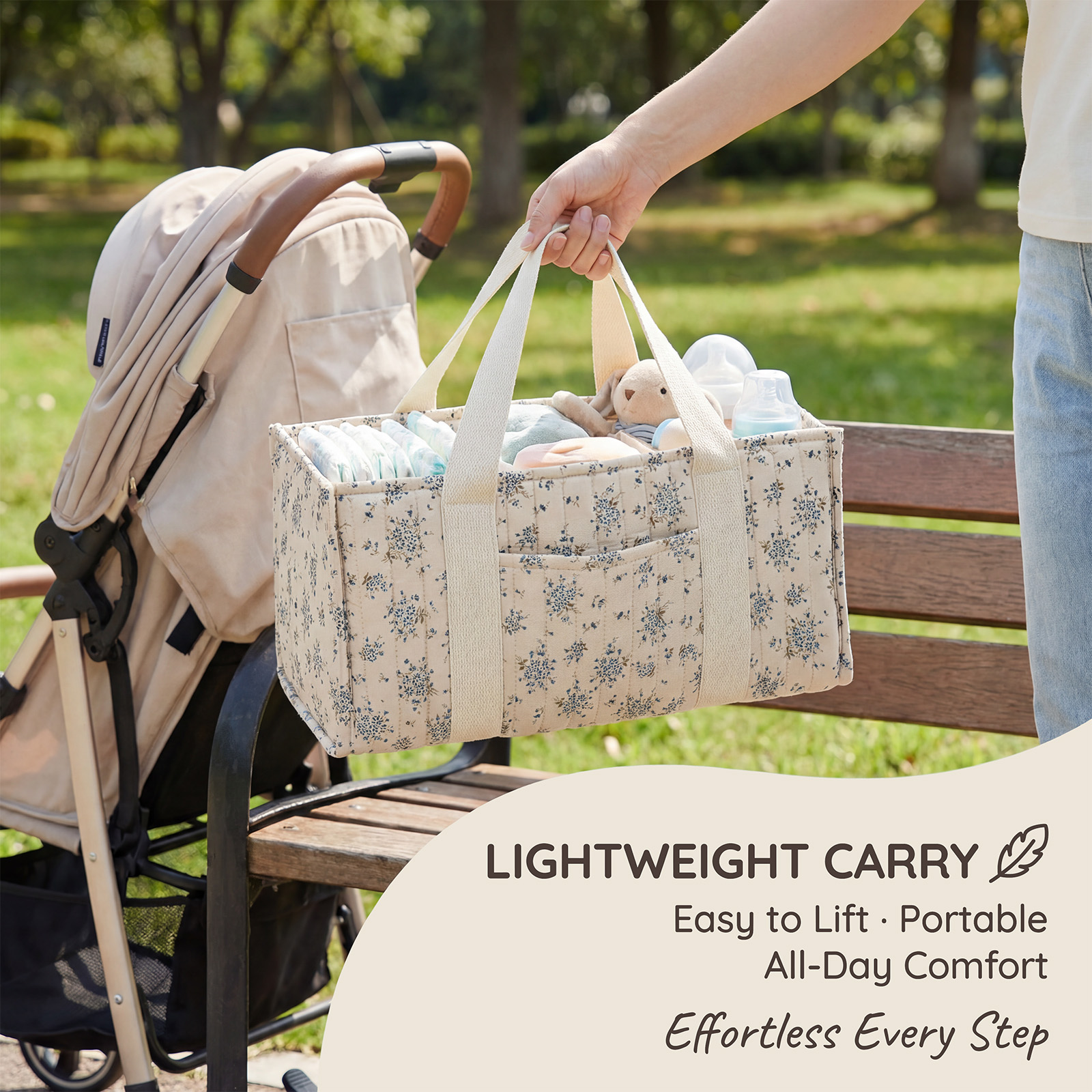 Foldable Diaper Caddy Organize - Baby Nursery Organiser reseña y precio