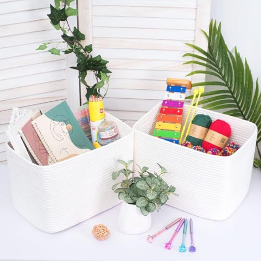 3-Pack Storage Baskets for She - Baby Nursery Books reseña y precio