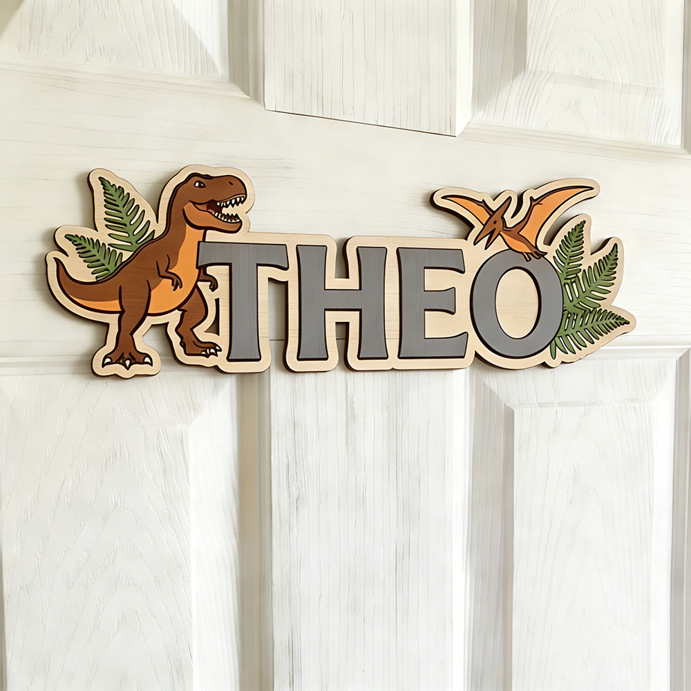 Personalized Dinosaur Name Sig - Baby Nursery Toy reseña y precio