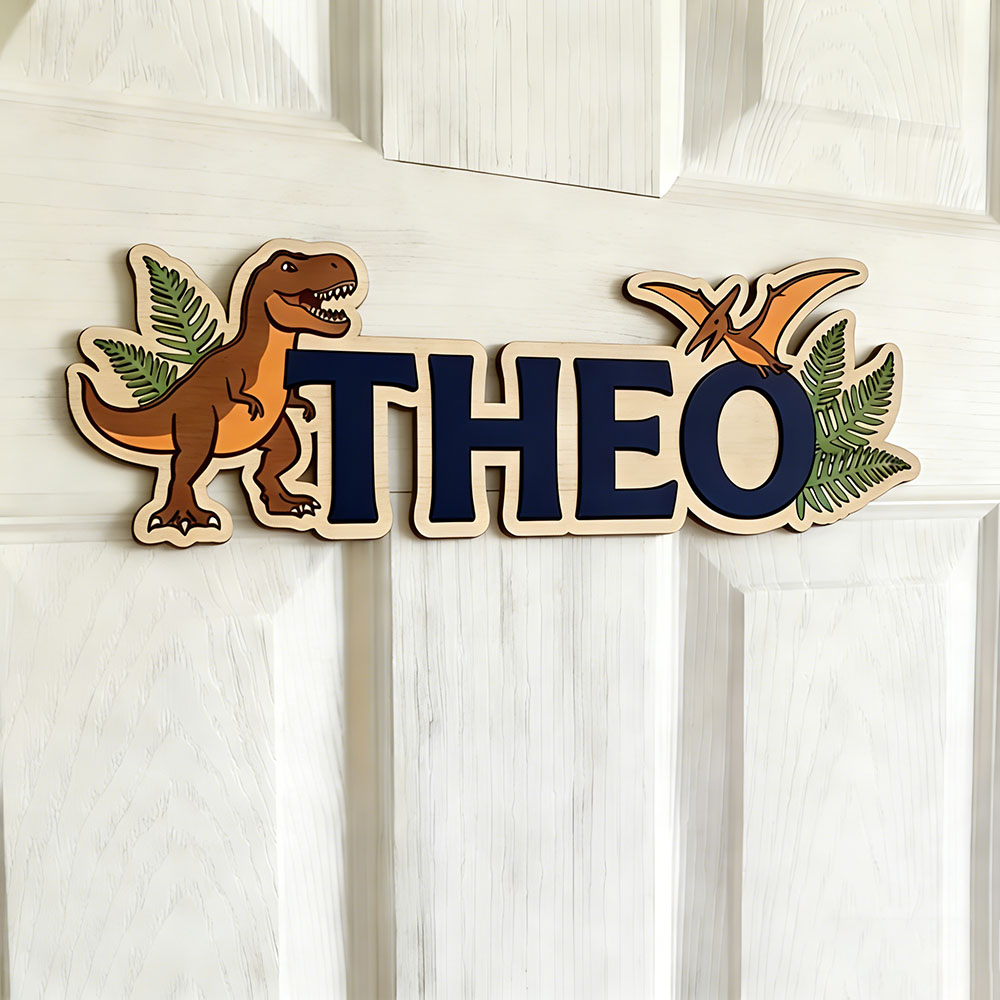 Personalized Dinosaur Name Sig - Baby Nursery Toy reseña y precio