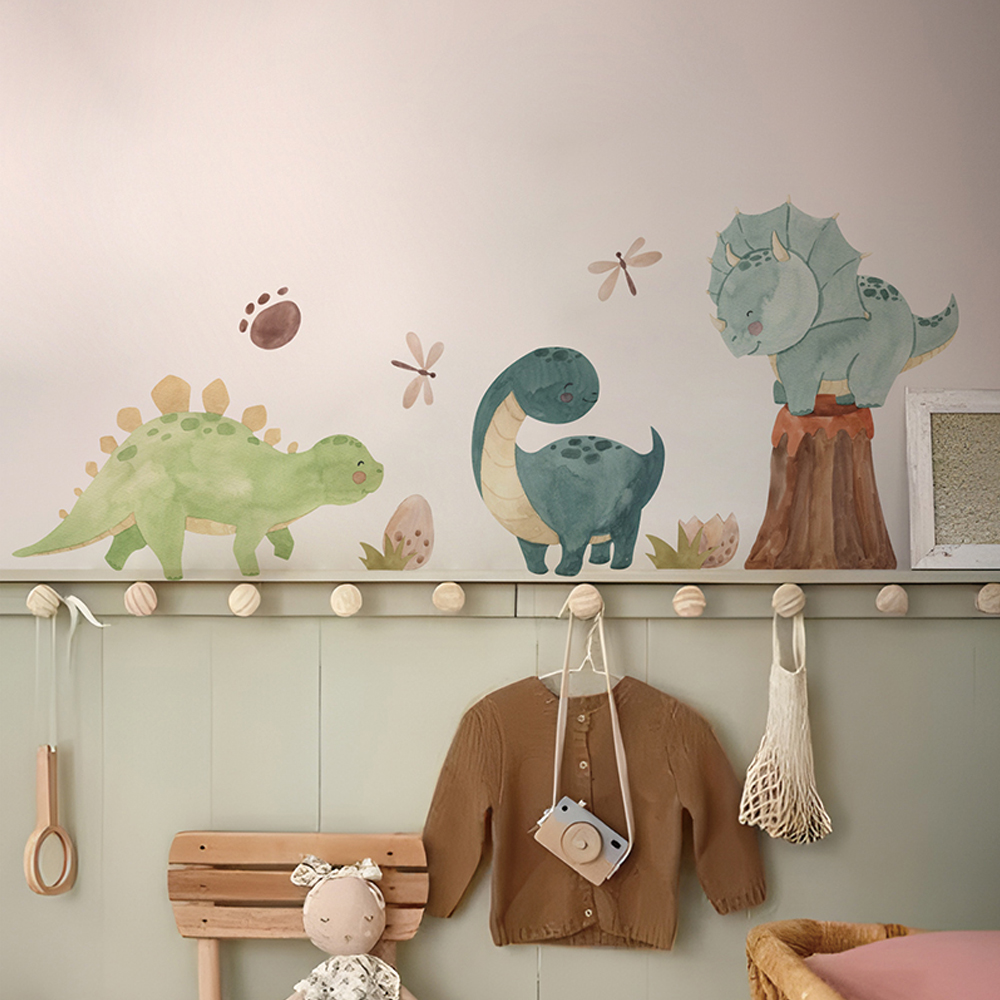 Dinosaur Wall Decals, Dino Alp - Baby Nursery Girl Room reseña y precio