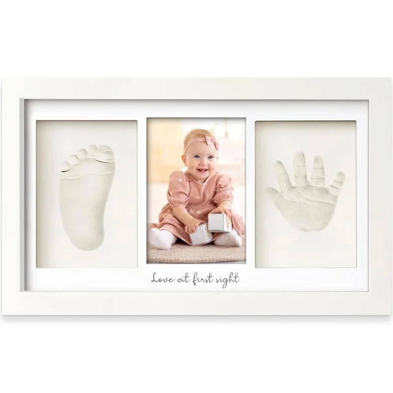 Baby Handprint Footprint Clay  - Baby Nursery Frames reseña y precio