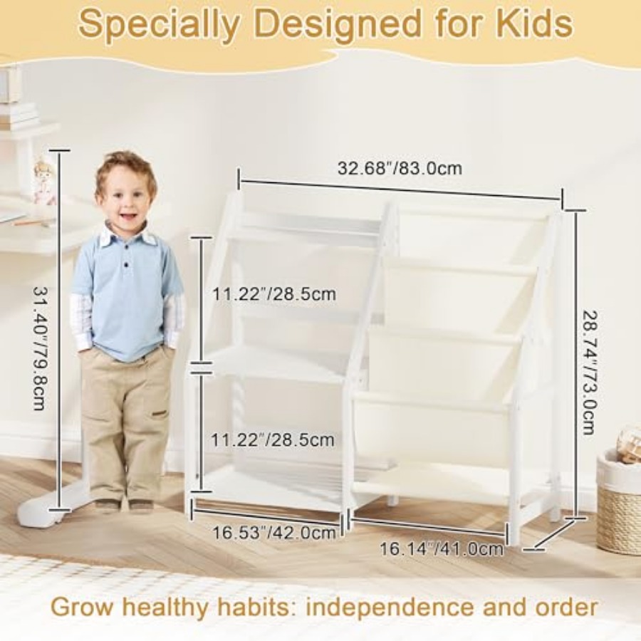 Bookshelf with Storage 3 Tier  - Baby Nursery Books reseña y precio