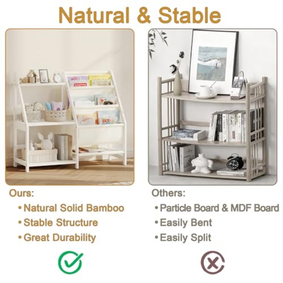 Bookshelf with Storage 3 Tier  - Baby Nursery Books reseña y precio